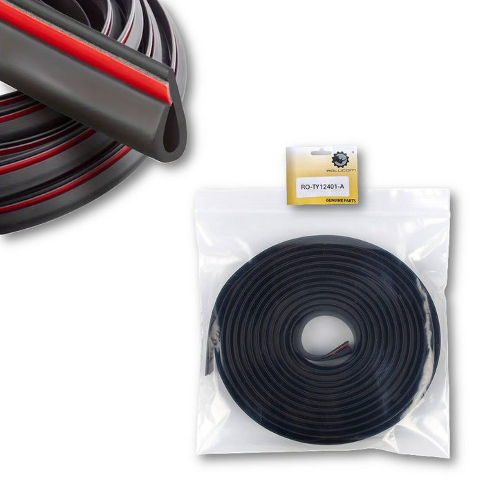 Goma Protector Filo Puerta Antichoque Universal Rollo Negro