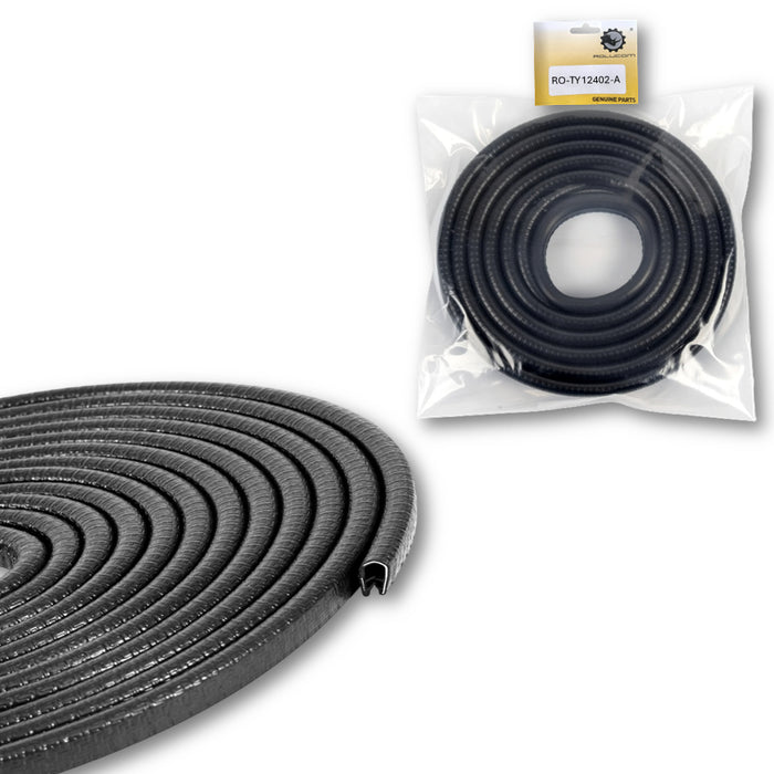 Goma Protector Filo Puerta Antichoque Con Lamina Universal Rollo Negro
