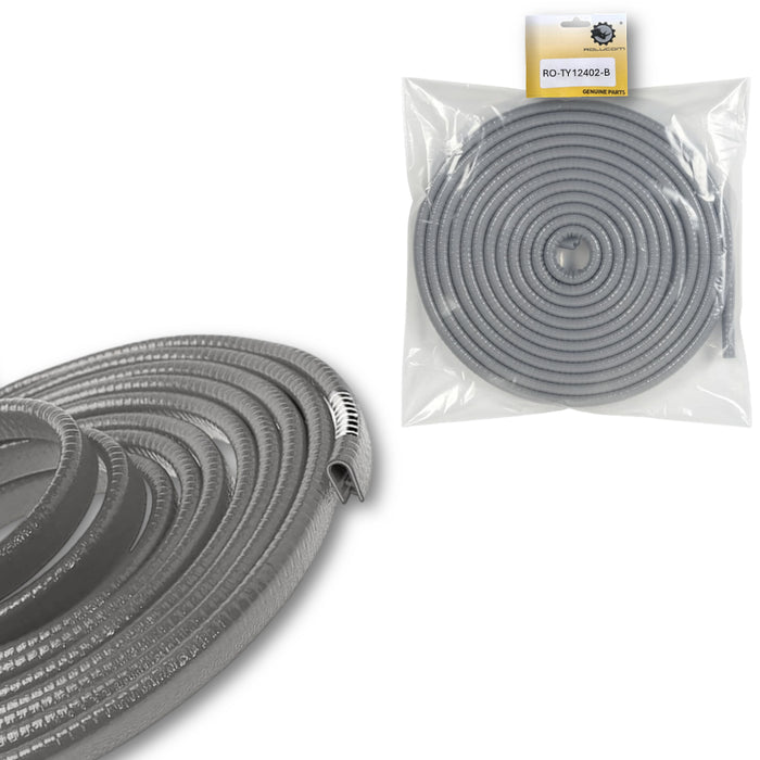 Goma Protector Filo Puerta Antichoque Con Lamina Universal Rollo Gris