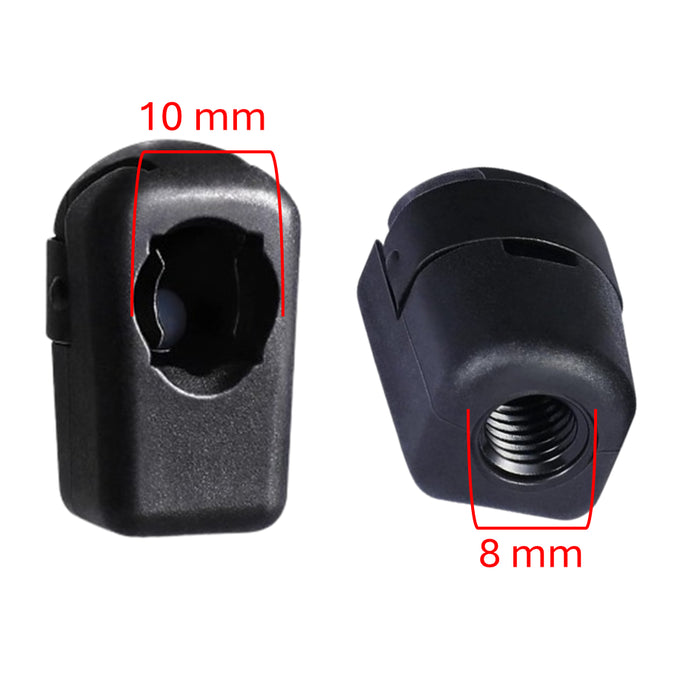 Punta Gato Amortiguador Rosca M8 Bola 10Mm Plástica X2