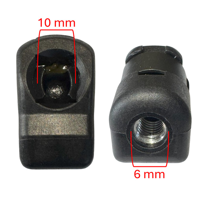 Punta Gato Amortiguador Rosca M6 Bola 10Mm Diagonal X2