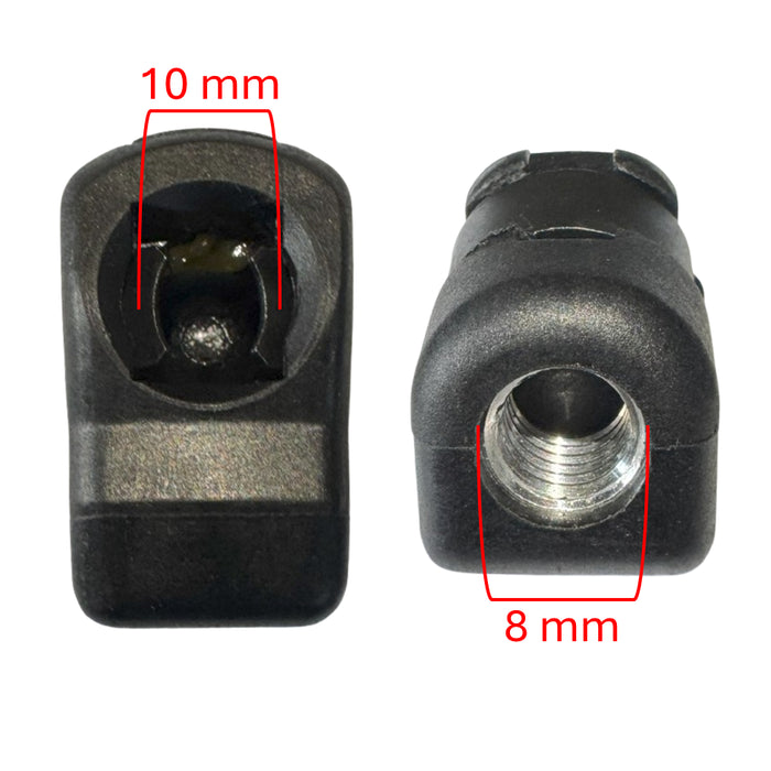 Punta Gato Amortiguador Rosca M8 Bola 10Mm Diagonal X2