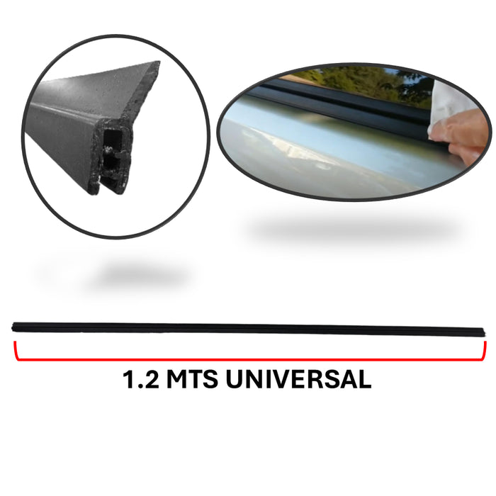 Cepillo Lamevidrio Perfil U Vertical 120 cm Universal Externo