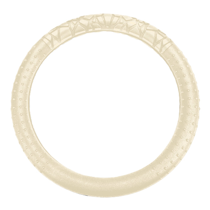 Forro Volante Silicone Textura Antideslizante 14" 15" Universal Beige