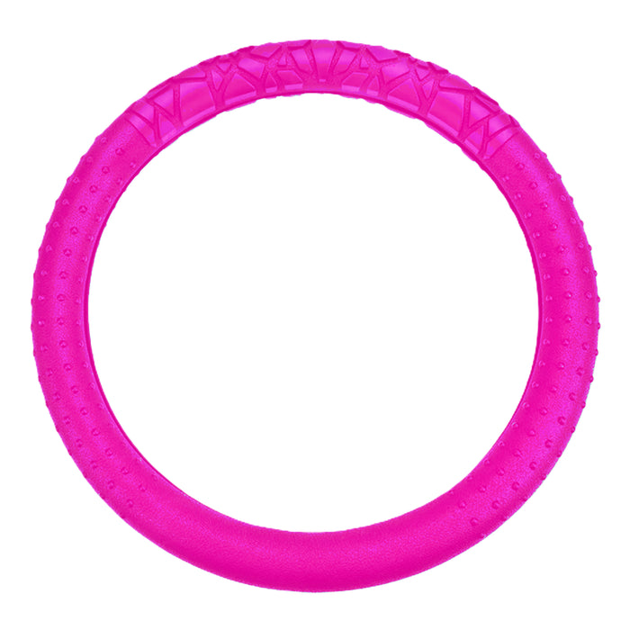 Forro Volante Silicone Textura Antideslizante 14" 15" Universal Fucsia