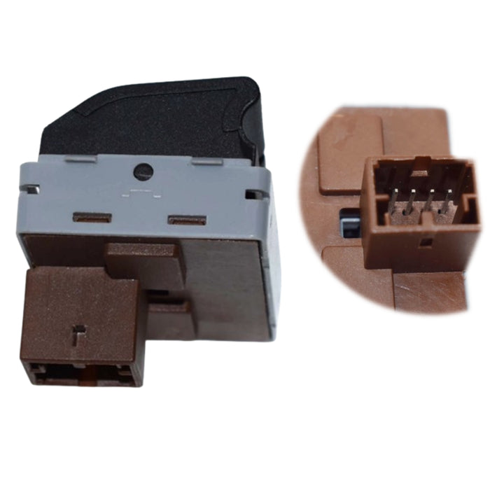 Mando Control Suiche Elevavidrios Seat Ibiza Cordoba Volkswagen Gol Polo Parati Saveiro Fox Crossfox Spacefox 2001-2013 Conector Marrón