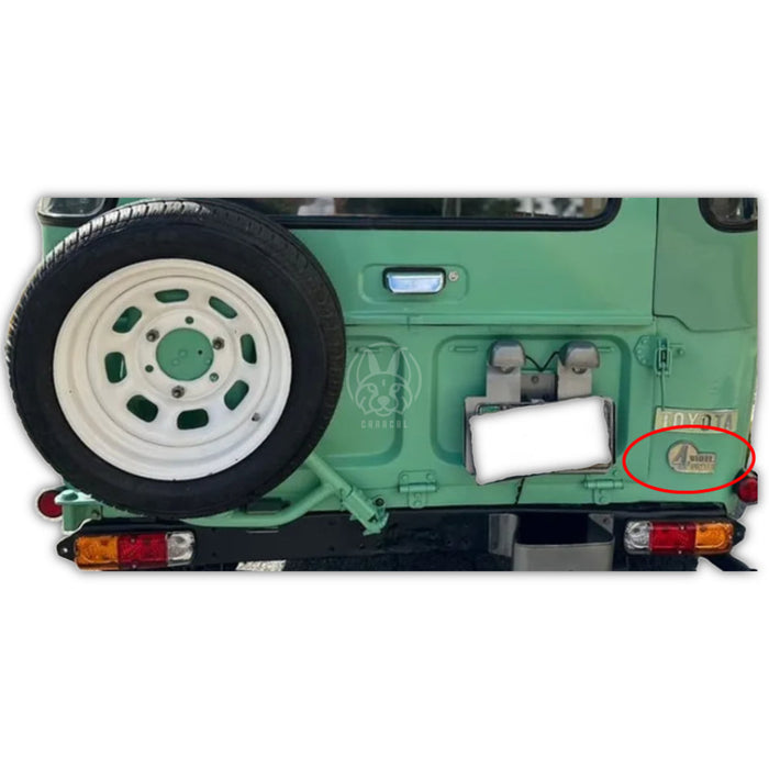 Emblema ’4 Wheel Drive’ Toyota Land Cruiser Fj40 Fj45 2F 1979-1986 EMBLEMAS