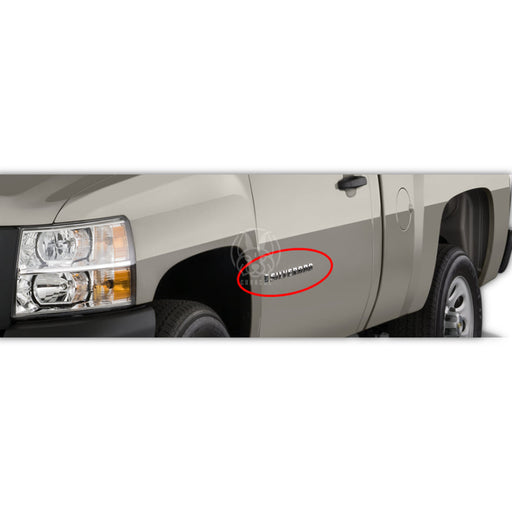 Emblema ’Silverado’ Puerta Lateral Chevrolet Silverado 2007-2019 EMBLEMAS