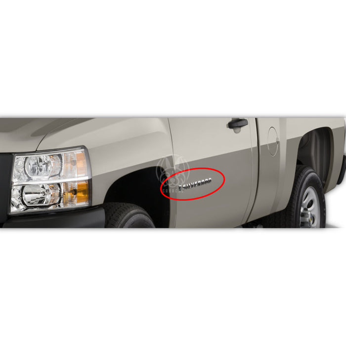 Emblema ’Silverado’ Puerta Lateral Chevrolet Silverado 2007-2019 EMBLEMAS
