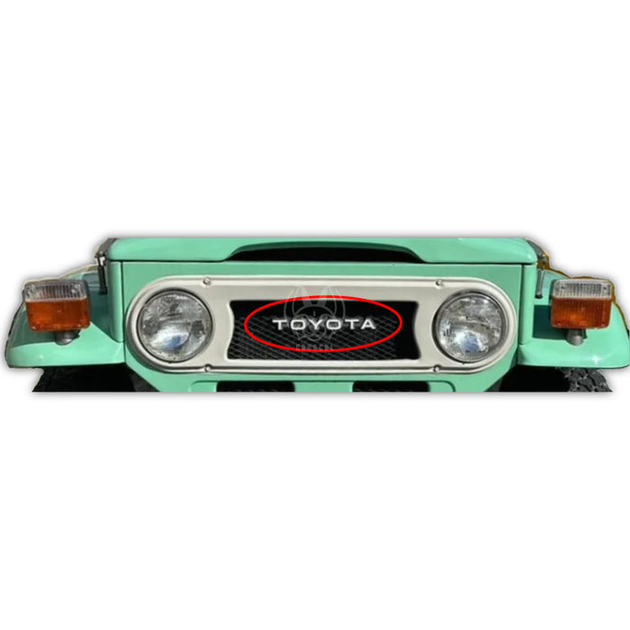 Emblema ’Toyota’ Parrilla Toyota Land Cruiser Fj40 Fj45 Techo Duro 1979-1986 EMBLEMAS