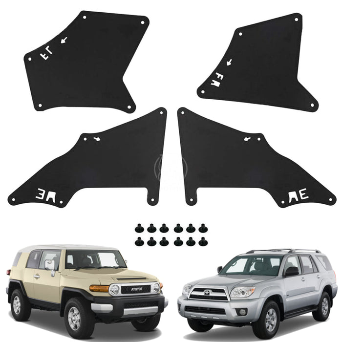 Faldones Motor Toyota Fj Cruiser 4Runner 2003-2022 Juego X4 FALDONES MOTOR