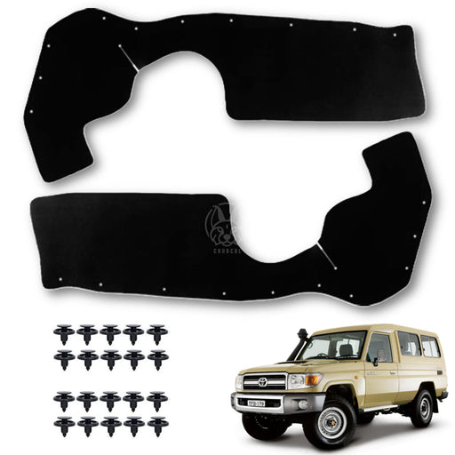 Faldones Motor Toyota Land Cruiser Fj70 Machito 1980-2025 Juego X2 FALDONES MOTOR