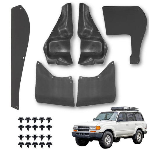 Faldones Motor Toyota Land Cruiser Fj80 Autana Burbuja 1990-2009 Juego X6 FALDONES MOTOR