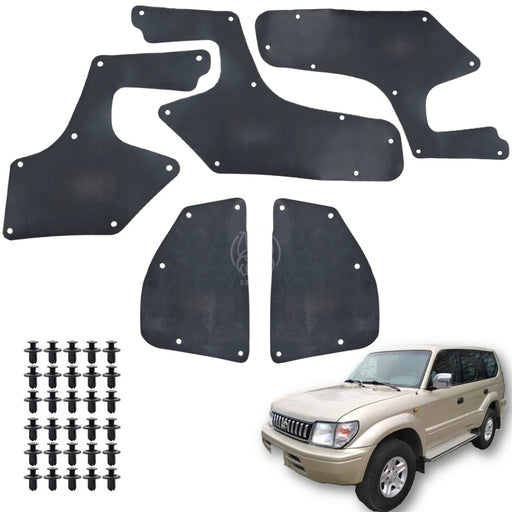 Faldones Motor Toyota Land Cruiser Fj90 Prado Merú 1990-2009 Juego X5 FALDONES MOTOR