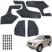 Faldones Motor Toyota Land Cruiser Fj90 Prado Merú 1990-2009 Juego X5 FALDONES MOTOR