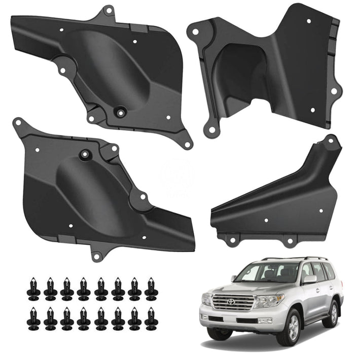 Faldones Motor Toyota Land Cruiser Lc200 Roraima 2008-2020 Juego X4 FALDONES MOTOR