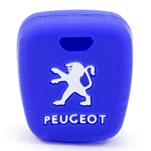 Forro Control Llave Silicone Peugeot 106 206 207 306 307 308 407 806 Partner 2 Botones 2003-2012 Azul FORRO LLAVE