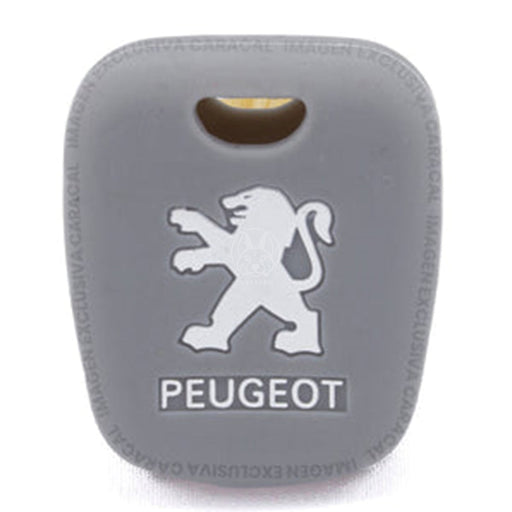 Forro Control Llave Silicone Peugeot 106 206 207 306 307 308 407 806 Partner 2 Botones 2003-2012 Gris FORRO LLAVE