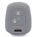 Forro Control Llave Silicone Peugeot 106 206 207 306 307 308 407 806 Partner 2 Botones 2003-2012 Gris FORRO LLAVE