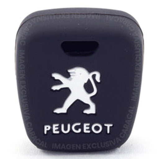Forro Control Llave Silicone Peugeot 106 206 207 306 307 308 407 806 Partner 2 Botones 2003-2012 Negro FORRO LLAVE