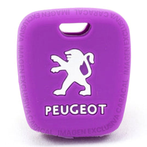 Forro Control Llave Silicone Peugeot 106 206 207 306 307 308 407 806 Partner 2 Botones 2003-2012 Purpura FORRO LLAVE