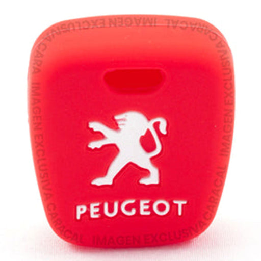Forro Control Llave Silicone Peugeot 106 206 207 306 307 308 407 806 Partner 2 Botones 2003-2012 Rojo FORRO LLAVE