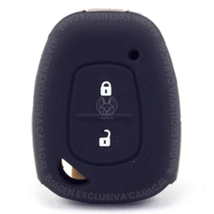 Forro Control Llave Silicone Reanult Kangoo 2003-2011 2 Botones Negro FORRO LLAVE CONTROL
