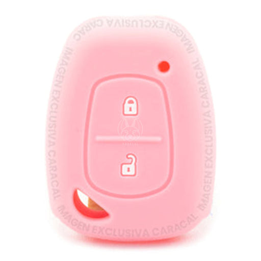 Forro Control Llave Silicone Reanult Kangoo 2003-2011 2 Botones Rosado FORRO LLAVE CONTROL