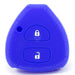 Forro Control Llave Silicone Toyota Yaris 2006-2011 2 Botones Azul FORRO LLAVE CONTROL