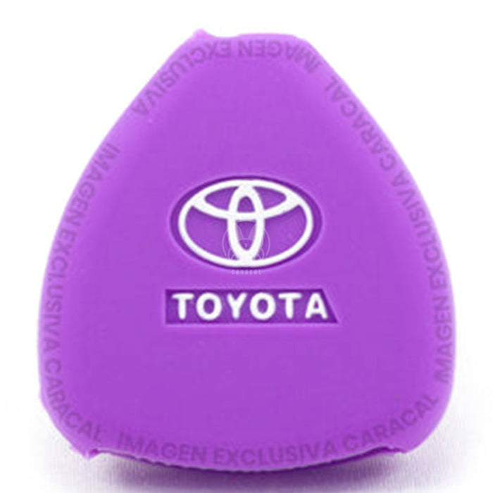 Forro Control Llave Silicone Toyota Yaris 2006-2011 2 Botones Purpura FORRO LLAVE CONTROL