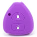 Forro Control Llave Silicone Toyota Yaris 2006-2011 2 Botones Purpura FORRO LLAVE CONTROL