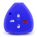 Forro Control Llave Silicone Toyota Yaris Hilux Fortuner 2006-2017 3 Botones Azul FORRO LLAVE CONTROL