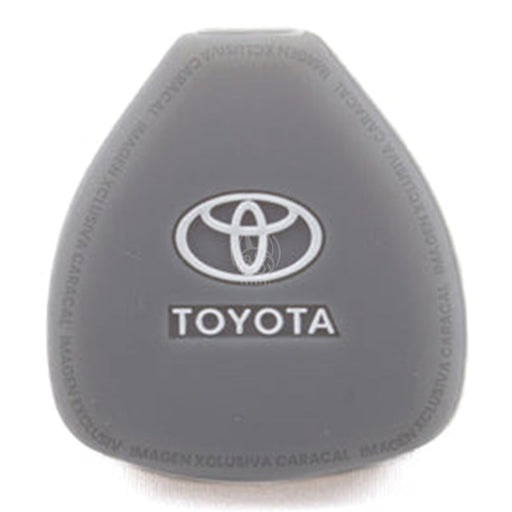 Forro Control Llave Silicone Toyota Yaris Hilux Fortuner 2006-2017 3 Botones Gris FORRO LLAVE CONTROL