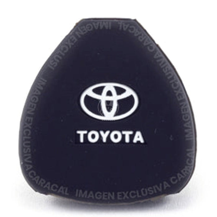 Forro Control Llave Silicone Toyota Yaris Hilux Fortuner 2006-2017 3 Botones Negro FORRO LLAVE CONTROL