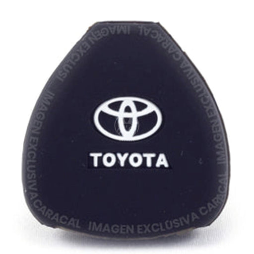 Forro Control Llave Silicone Toyota Yaris Hilux Fortuner 2006-2017 3 Botones Negro FORRO LLAVE CONTROL