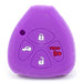 Forro Control Llave Silicone Toyota Yaris Hilux Fortuner 2006-2017 3 Botones Purpura FORRO LLAVE CONTROL