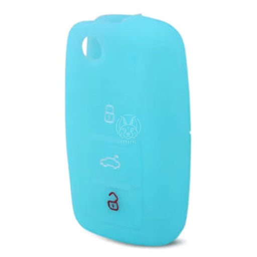 Forro Control Silicone Chery A520 Tiggo 2007-2012 Orinoco 2011-2016 2 Botones Azul Claro FORRO LLAVE CONTROL