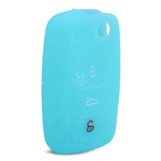 Forro Control Silicone Chery A520 Tiggo 2007-2012 Orinoco 2011-2016 2 Botones Azul Claro FORRO LLAVE CONTROL