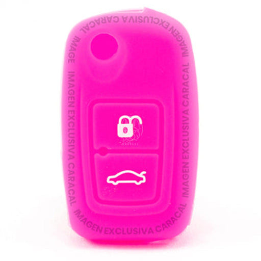 Forro Control Silicone Chery A520 Tiggo 2007-2012 Orinoco 2011-2016 2 Botones Fucsia FORRO LLAVE CONTROL