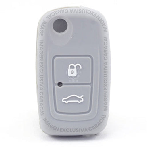 Forro Control Silicone Chery A520 Tiggo 2007-2012 Orinoco 2011-2016 2 Botones Gris FORRO LLAVE CONTROL