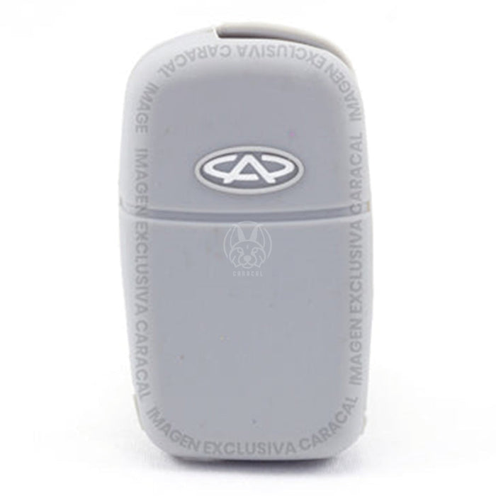 Forro Control Silicone Chery A520 Tiggo 2007-2012 Orinoco 2011-2016 2 Botones Gris FORRO LLAVE CONTROL