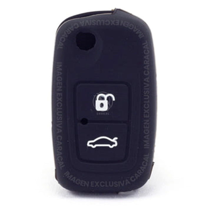 Forro Control Silicone Chery A520 Tiggo 2007-2012 Orinoco 2011-2016 2 Botones Negro FORRO LLAVE CONTROL