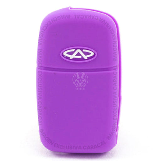 Forro Control Silicone Chery A520 Tiggo 2007-2012 Orinoco 2011-2016 2 Botones Purpura FORRO LLAVE CONTROL