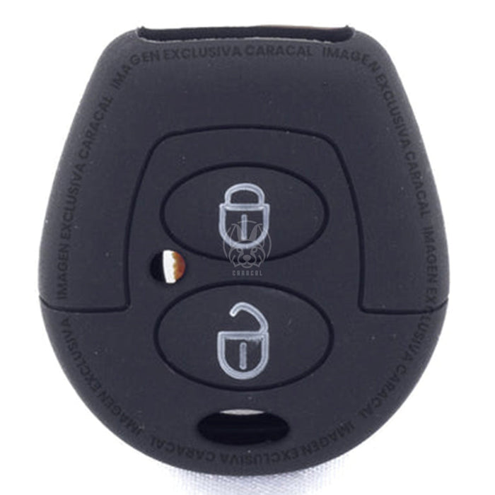 Forro Control Silicone Chery Qq Qq3 Qq6 Cowin Arauca 2011-2016 2 Botones Negro FORRO LLAVE CONTROL