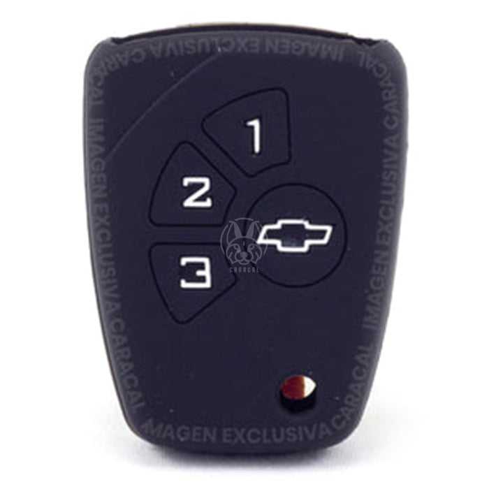 Forro Control Silicone Chevrolet Optra Grand Vitara Spark Aveo 2005-2015 Chevistar 4 Botones Negro FORRO LLAVE CONTROL