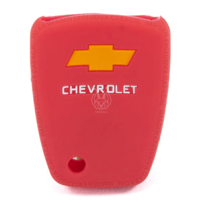 Forro Control Silicone Chevrolet Optra Grand Vitara Spark Aveo Chevistar 2005-2015 4 Botones Rojo FORRO LLAVE CONTROL