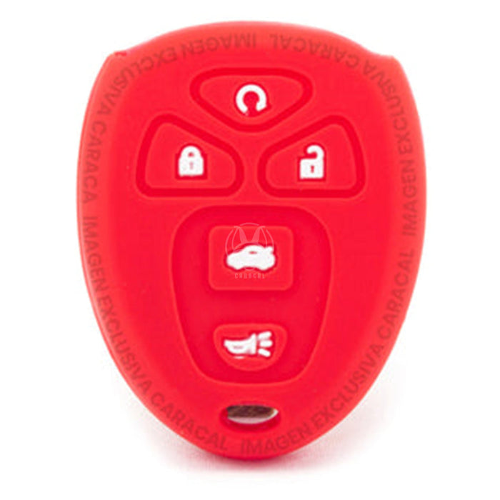 Forro Control Silicone Chevrolet Tahoe 2007-2014 6 Botones Rojo FORRO LLAVE CONTROL
