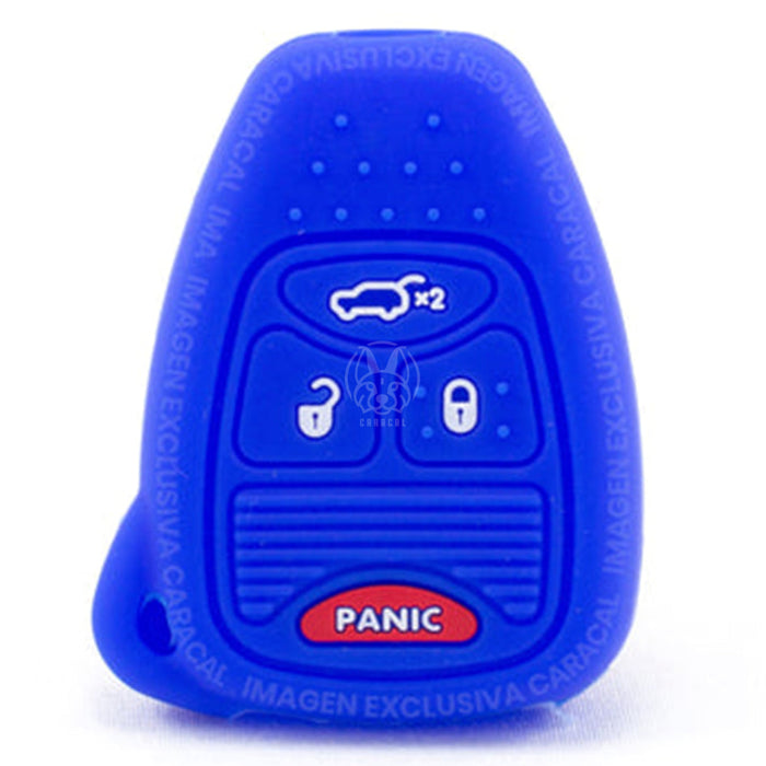 Forro Control Silicone Jeep Cherokee Liberty Kj 2005-2007 4 Botones Azul FORRO LLAVE CONTROL