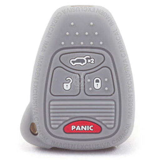 Forro Control Silicone Jeep Cherokee Liberty Kj 2005-2007 4 Botones Gris FORRO LLAVE CONTROL