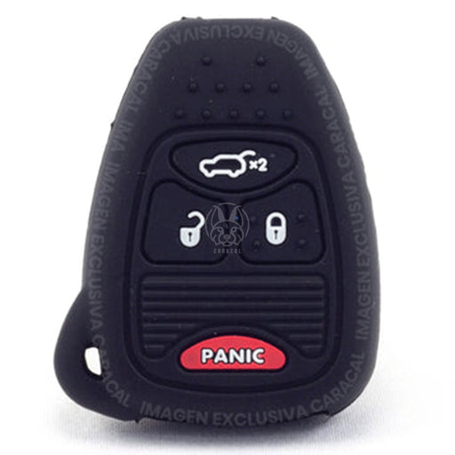 Forro Control Silicone Jeep Cherokee Liberty Kj 2005-2007 4 Botones Negro FORRO LLAVE CONTROL